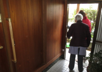 手摺工事　玄関入口